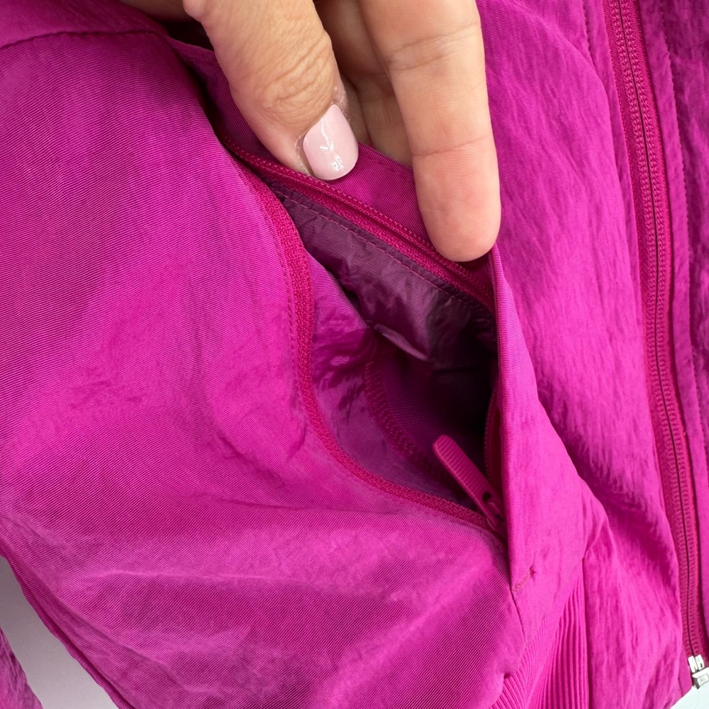 Lululemon Non-Stop Reversible Bomber Jacket‎ Pomegranate Pink Size 4 Athleisure - Picture 10 of 16